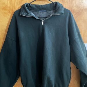 Men's Black Quarter-Zip Sweater